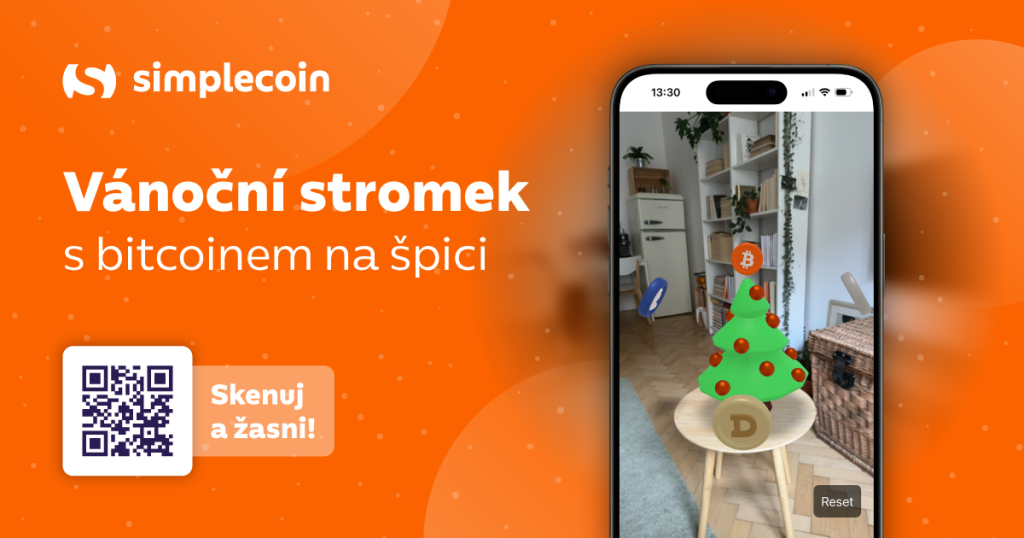 Augmentovaný vánoční stromek od Simplecoin